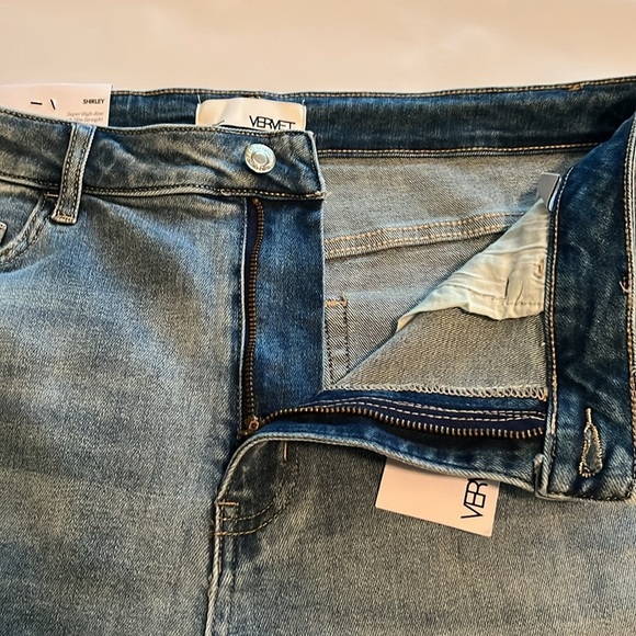Vervet By Flying Monkey Shirley Super High Rise NWT Size 32 - Picture 16 of 16